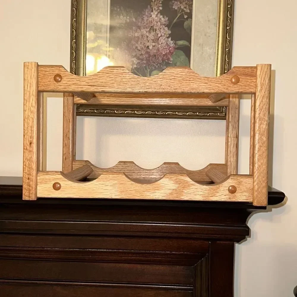 Wooden Wine Rack Bottle Holder